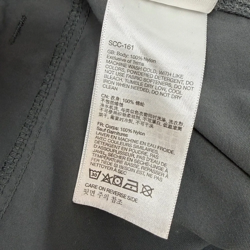 Marmot Mens Hiking Shorts Charcoal Grey Nylon Technical Outdoor Size 34‎